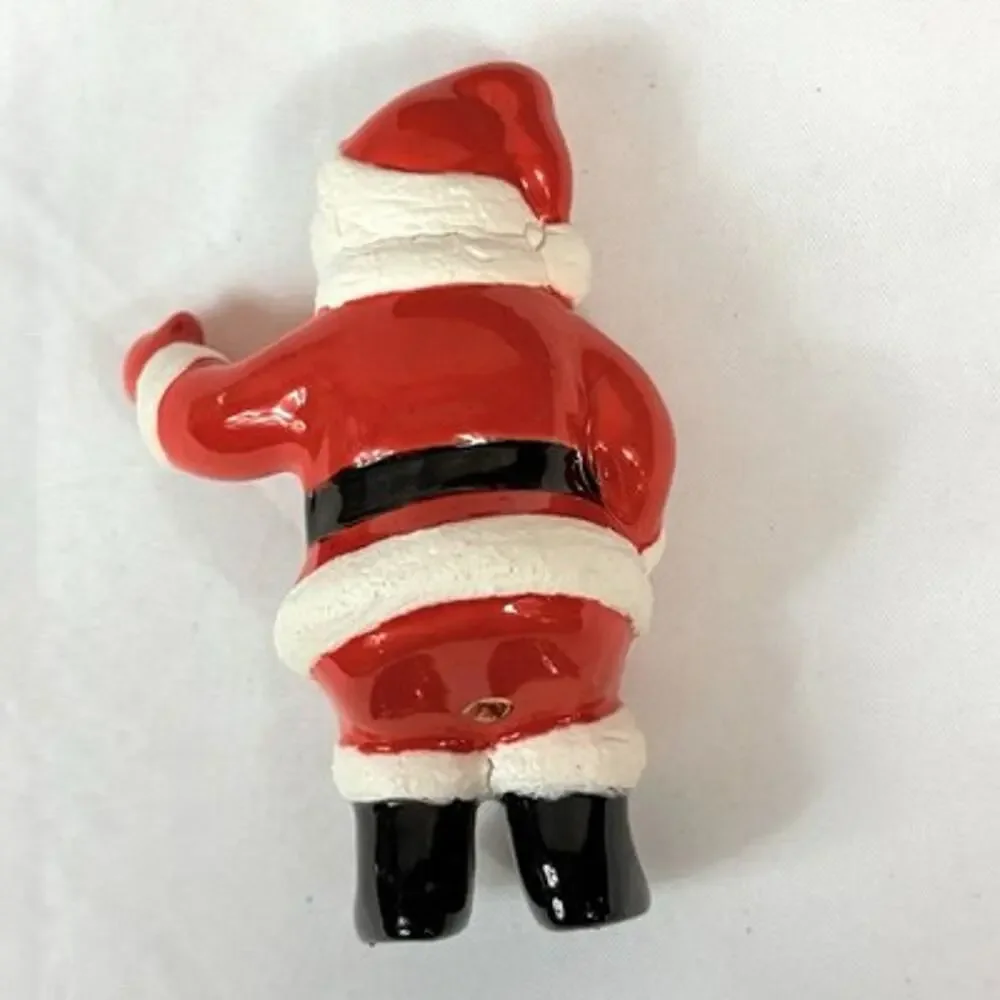 Vintage Ceramic Santa Shelf Sitter Figurine Retro Mid Century Christmas Decor